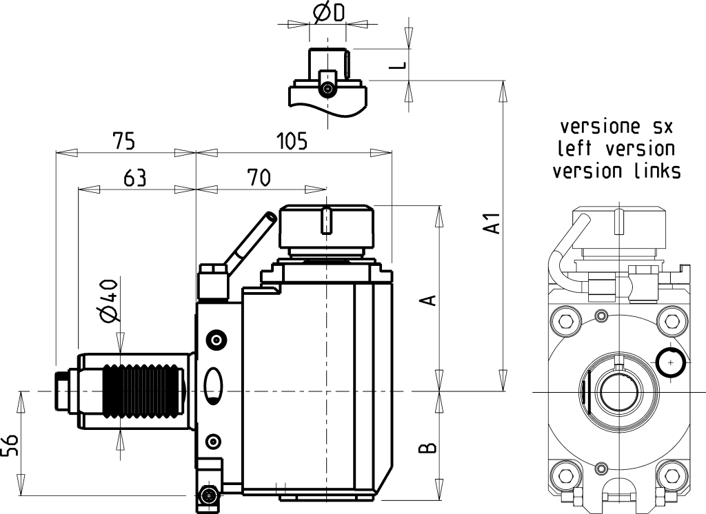 Головка сверлильно фрезерная 215SAU_R32_40D20 (FL40ER32H100CH41 ex)