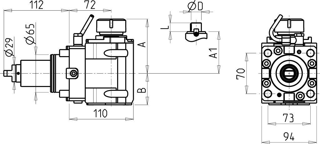 Головка сверлильно фрезерная DWO0700232 (DF65ER32H72 int)