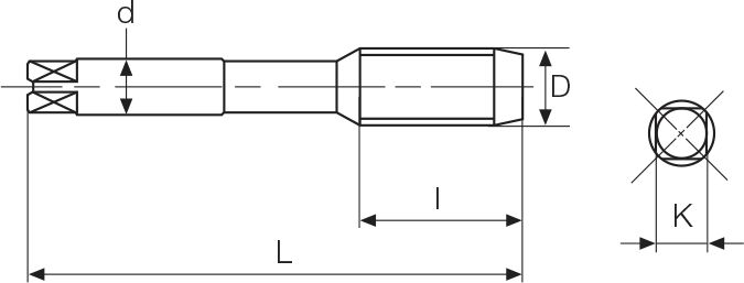 Метчик F-SL TIN M10X1.5 15° FP JIS HSSE YAMAWA