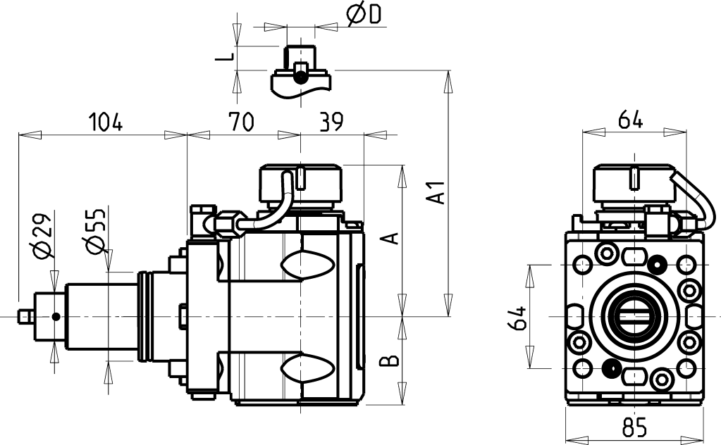 Головка сверлильно фрезерная DWO0240132 (DF55ER32H70CH36 ex)