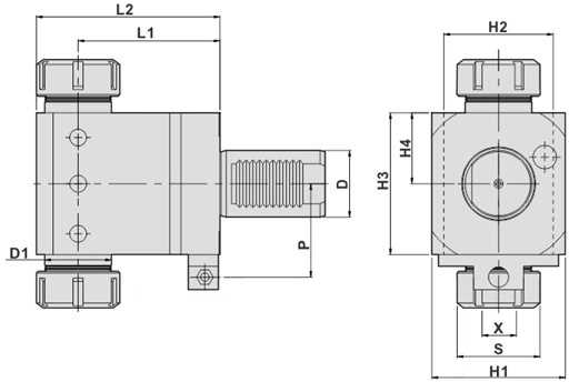 Держатель расточных резцов T1-30-32-65-25x2