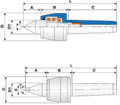 Центр вращающийся NCH-MT3A