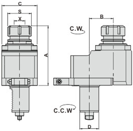 Головка резьбонарезная TDA30-1809-OFF29-ER16