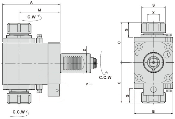 Головка сверлильно-фрезерная FL40-IT32-85D