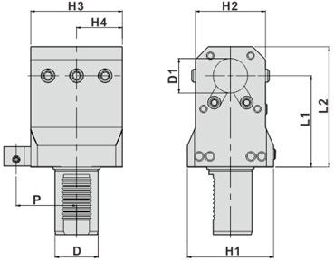 Держатель расточных резцов T1-60-50-100