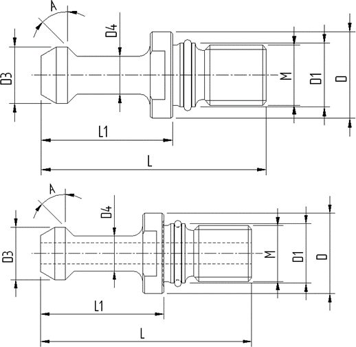 Штревель CODOLI ISO50 MAS-BT M24 90° FOR.