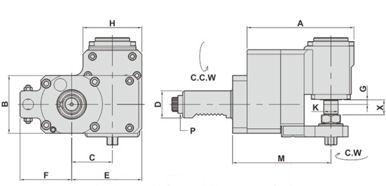 Головка сверлильно-фрезерная BR30-5482-16C/3