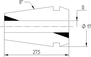 Цанга PINZA ER 16 Ø = 9,0