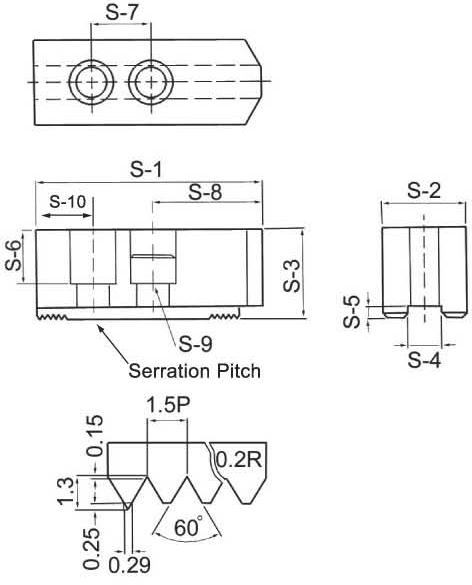 Комплект пластиковых кулачков SJ-P06030B (Plastic 6'' 30H)