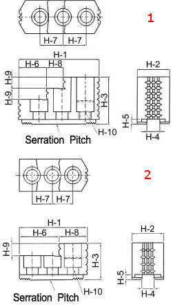 Комплект калёных кулачков HJ08 for 8'' Power Chuck