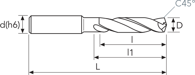 Сверло 353HRC MM 8.8  PV1000 3D  D6537K OSAWA