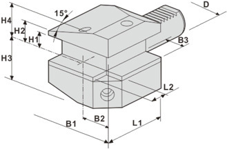 Резцедержатель CB3-30x20
