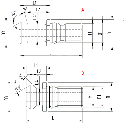 Штревель CODOLI ISO50 7388/2A M24 FOR.