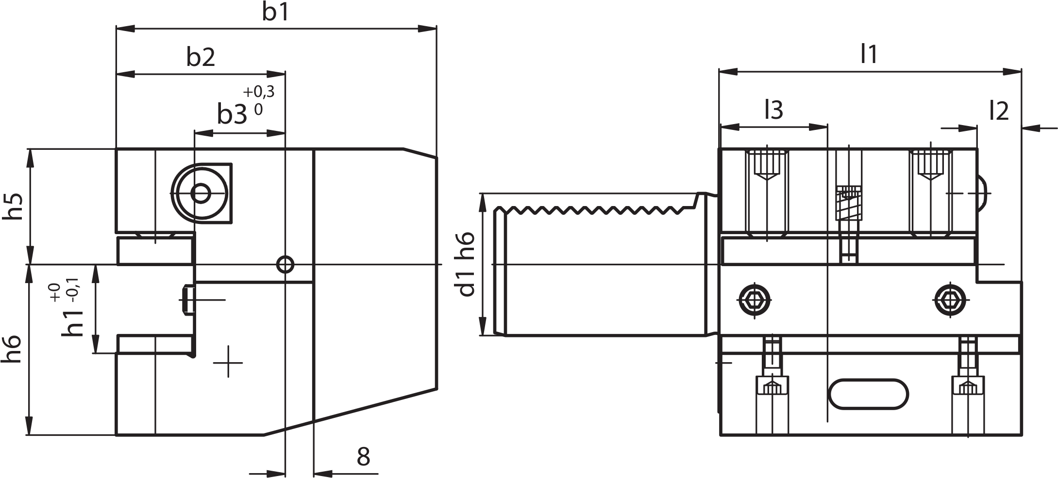 Резцедержатель ASSIALE FORMA C2-16X12X44