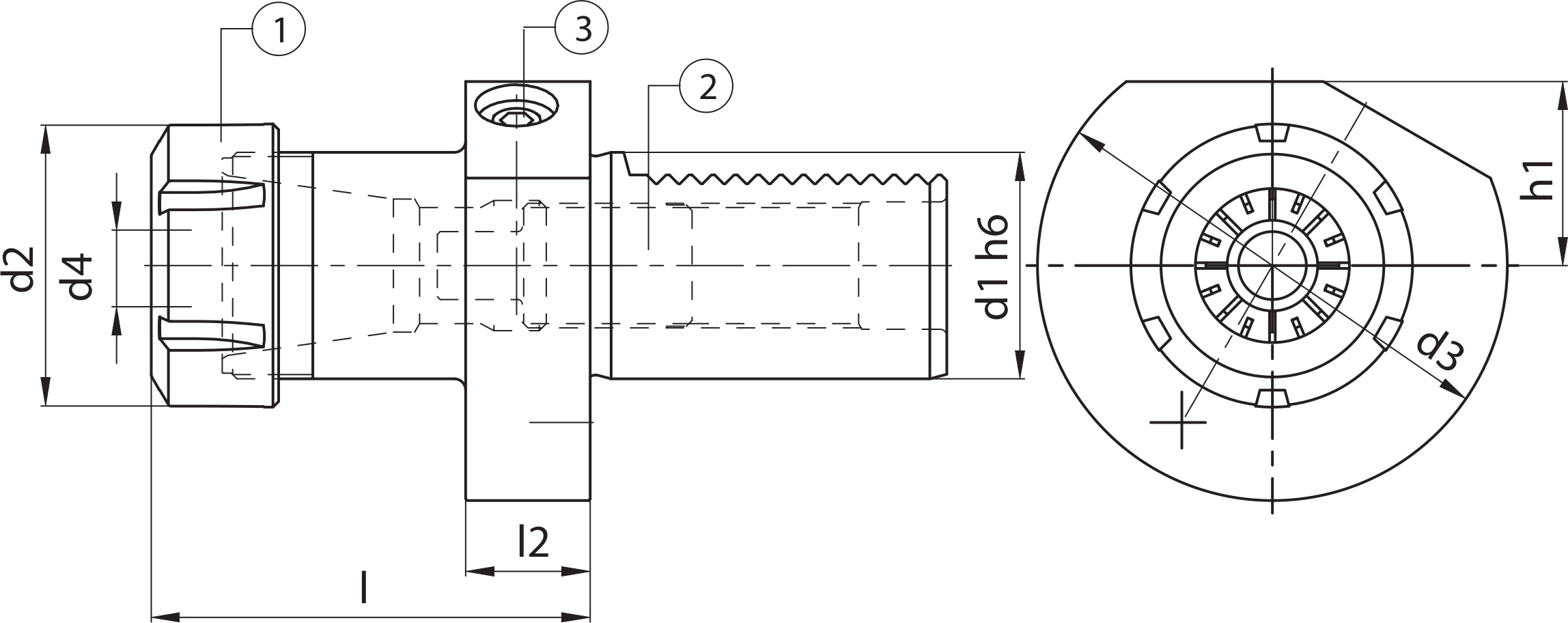Патрон цанговый PORTAPINZE E4-40X25