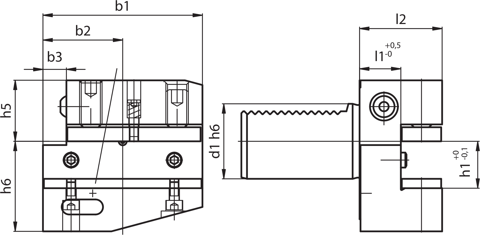 Резцедержатель RADIALE FORMA B2-60X32X60
