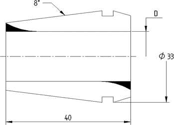 Цанга под СОЖ 932TE030