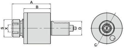 Головка резьбонарезная TDA30-1809-ER16