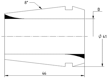 Цанга PINZA ER 40 Ø = 14,0