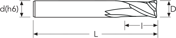 Фреза MEXCL2 MM 1    2F LONG ENDLESS HP OSAWA