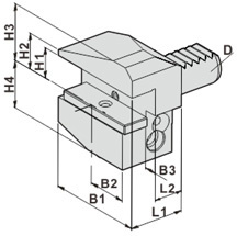 Резцедержатель B3-60x32