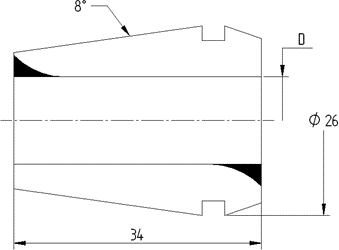 Цанга PINZA ER 25 Ø = 11,0