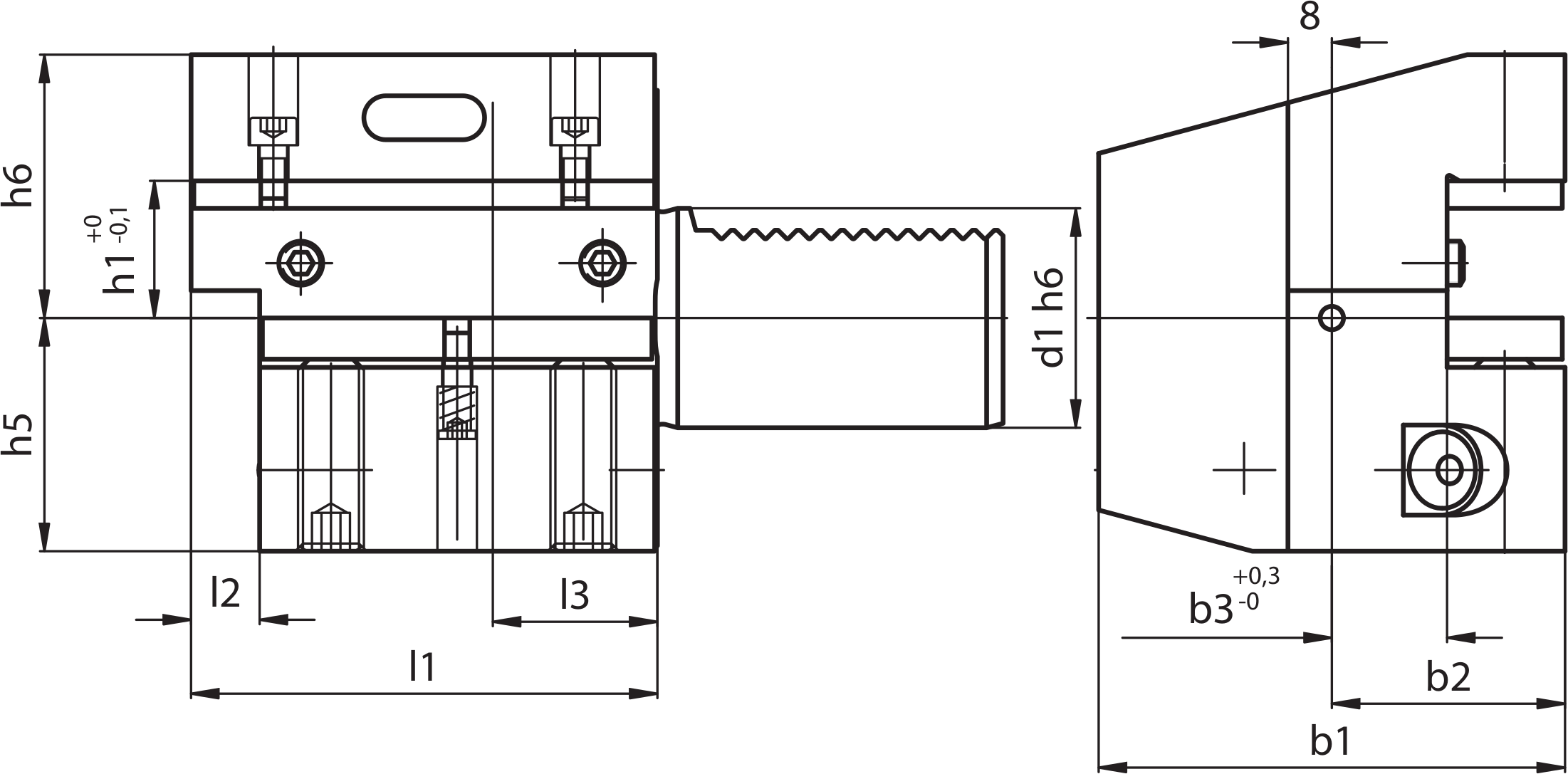Резцедержатель ASSIALE FORMA C3-20X16X55