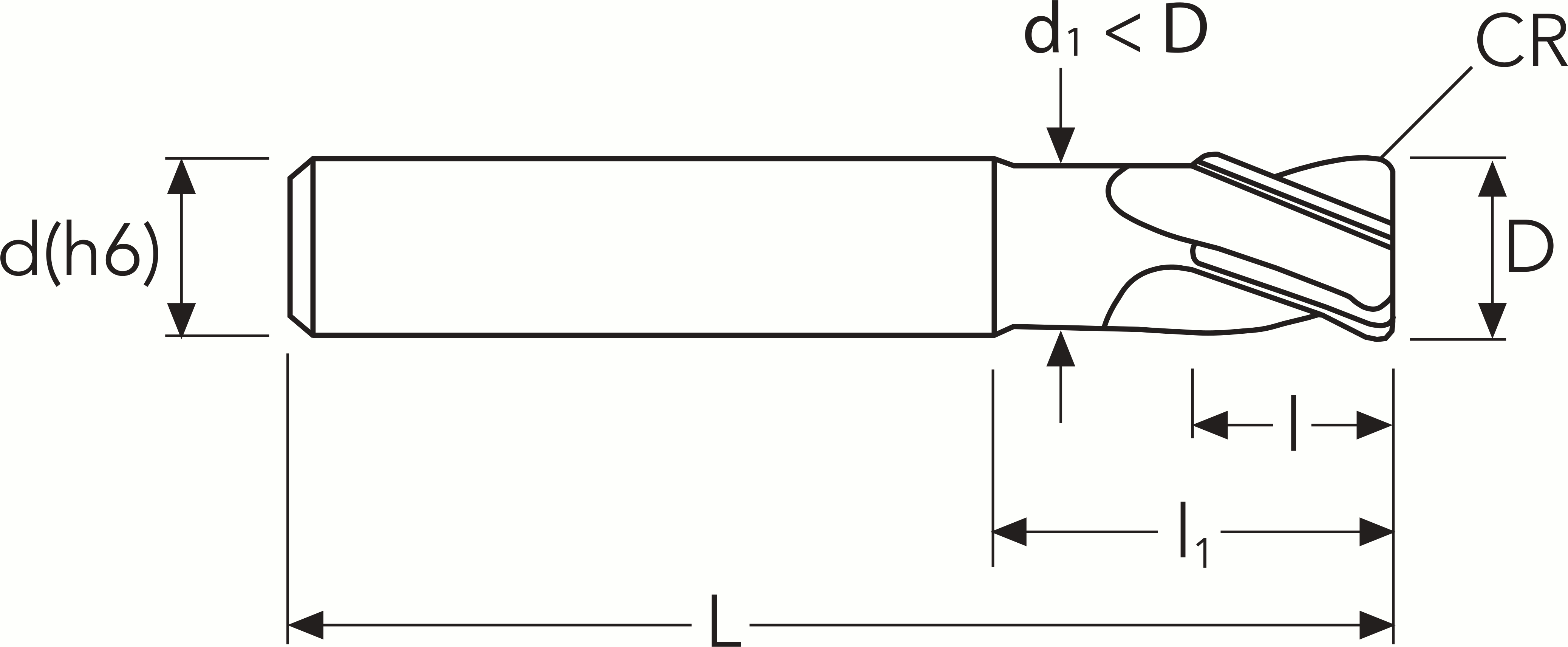 Фреза HF342 MM 8 (24)R0.5 CR 4F PV300 OSAWA