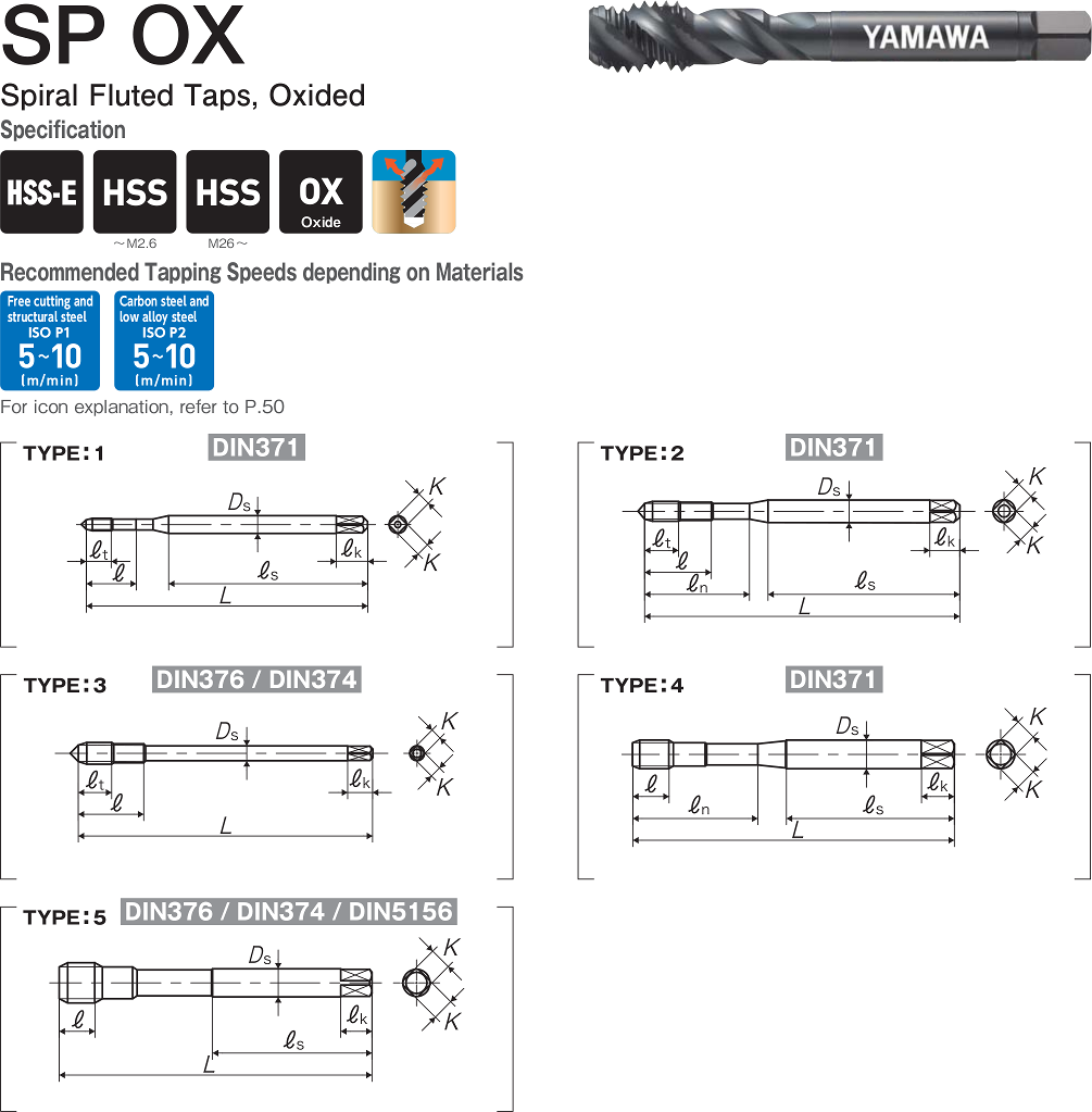 Метчик SP OX  374  ISO2  MF20X1.5