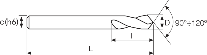 Центровка C-SD MM 8 120° PV200 CARBIDE OSAWA