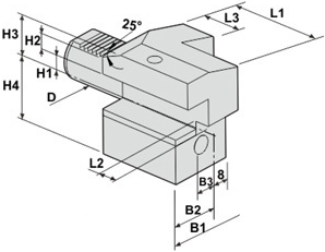 Резцедержатель C4-20x16